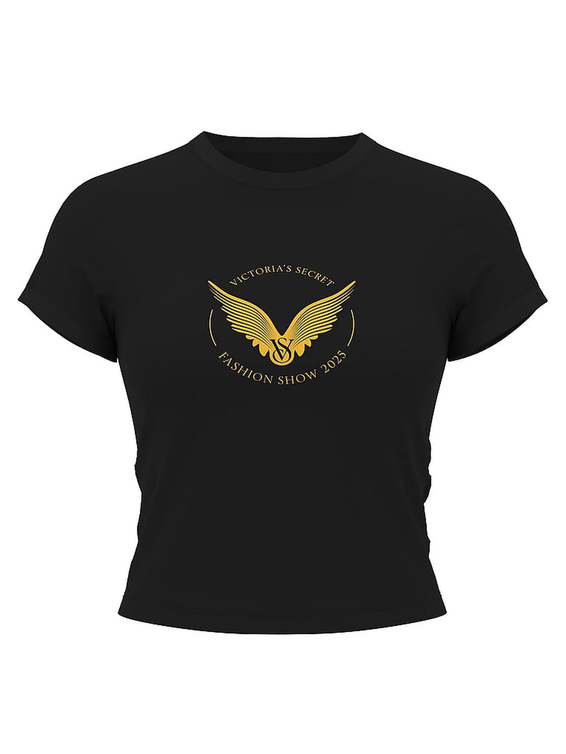 vs Angel Essentials Stretch Cotton Fitted Tee Pure Black 3 of 4 