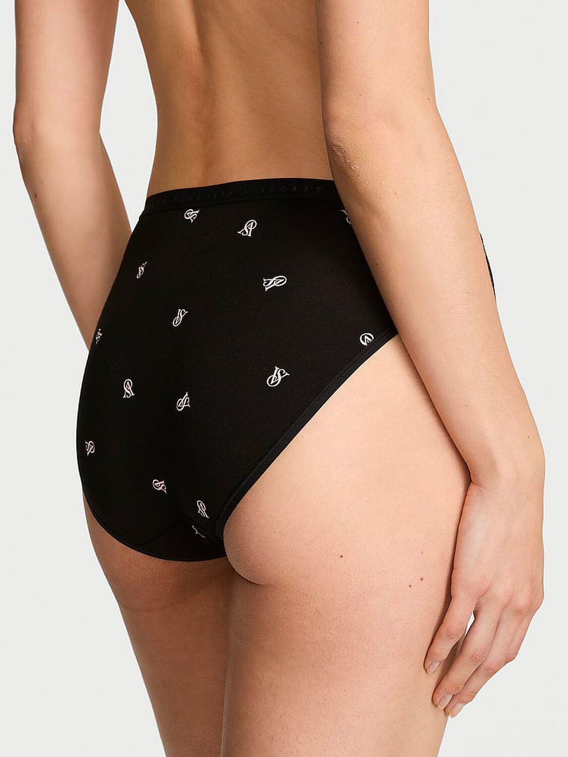vs Victoria's Secret Stretch Cotton High-Leg Brief Panty Tossed Vs Lockup 2 of 2 