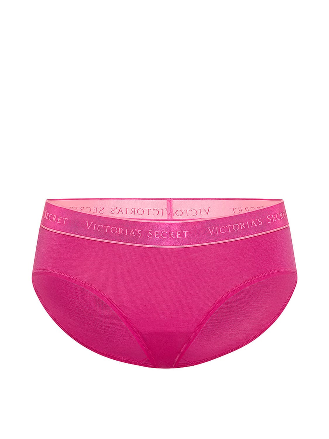 vs Cotton Logo Cotton Hiphugger Panty Pink Fire 3 of 3 