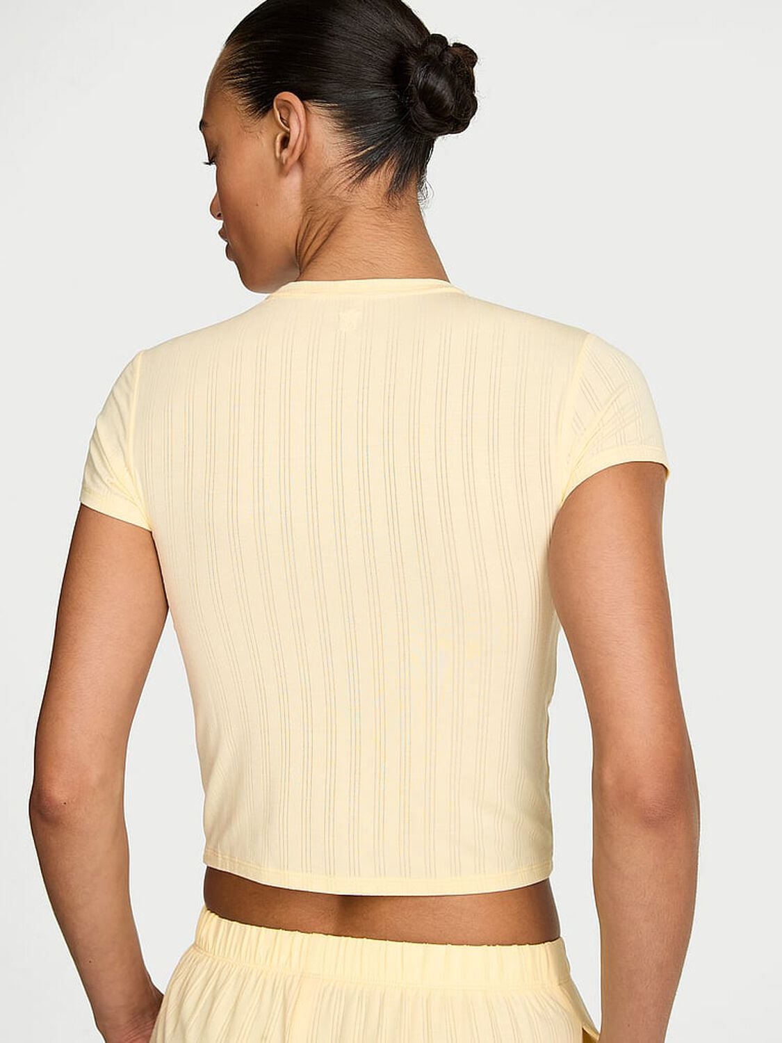 vs Victoria's Secret SoSoft&trade; Modal Ultra-Fine Tee Sunny Honey 2 of 3 