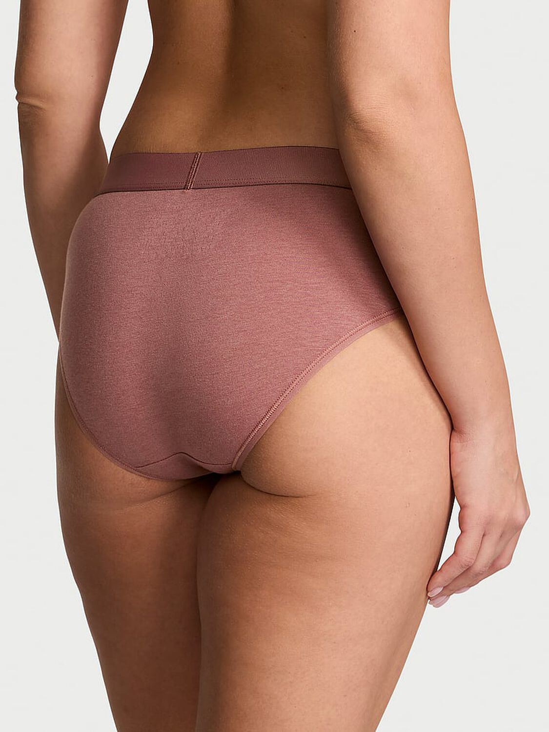vs Cotton Logo Cotton Shine Patch Hiphugger Panty Vintage Rose 2 of 4 
