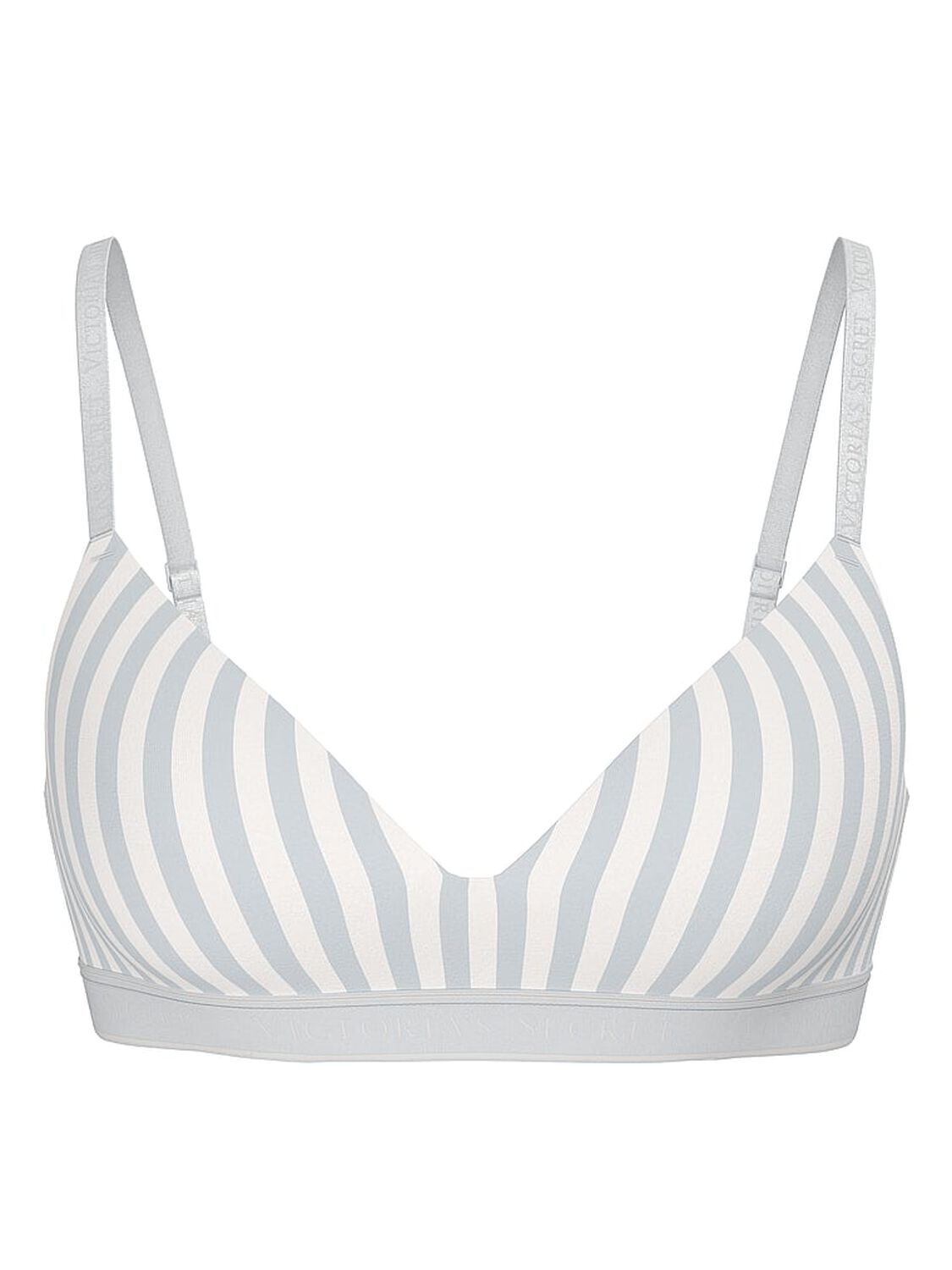 vs The T-Shirt Cotton Logo Lightly Lined Wireless Bra Grey Fog 3 of 3 