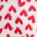 Signature Satin Short Pajama Set, Coconut White/Lipstick Scattered Hearts, swatch