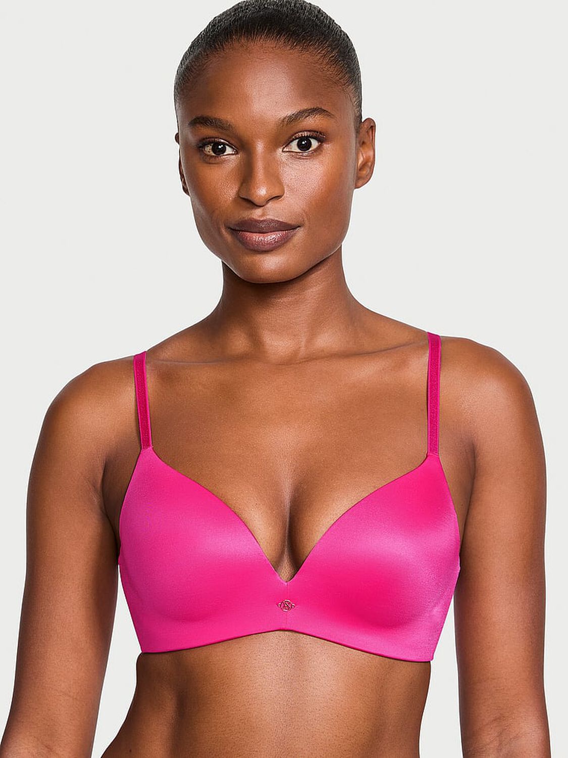 vs Very Sexy So Obsessed Smooth Wireless Push-Up Bra Hot Pink 1 of 4 