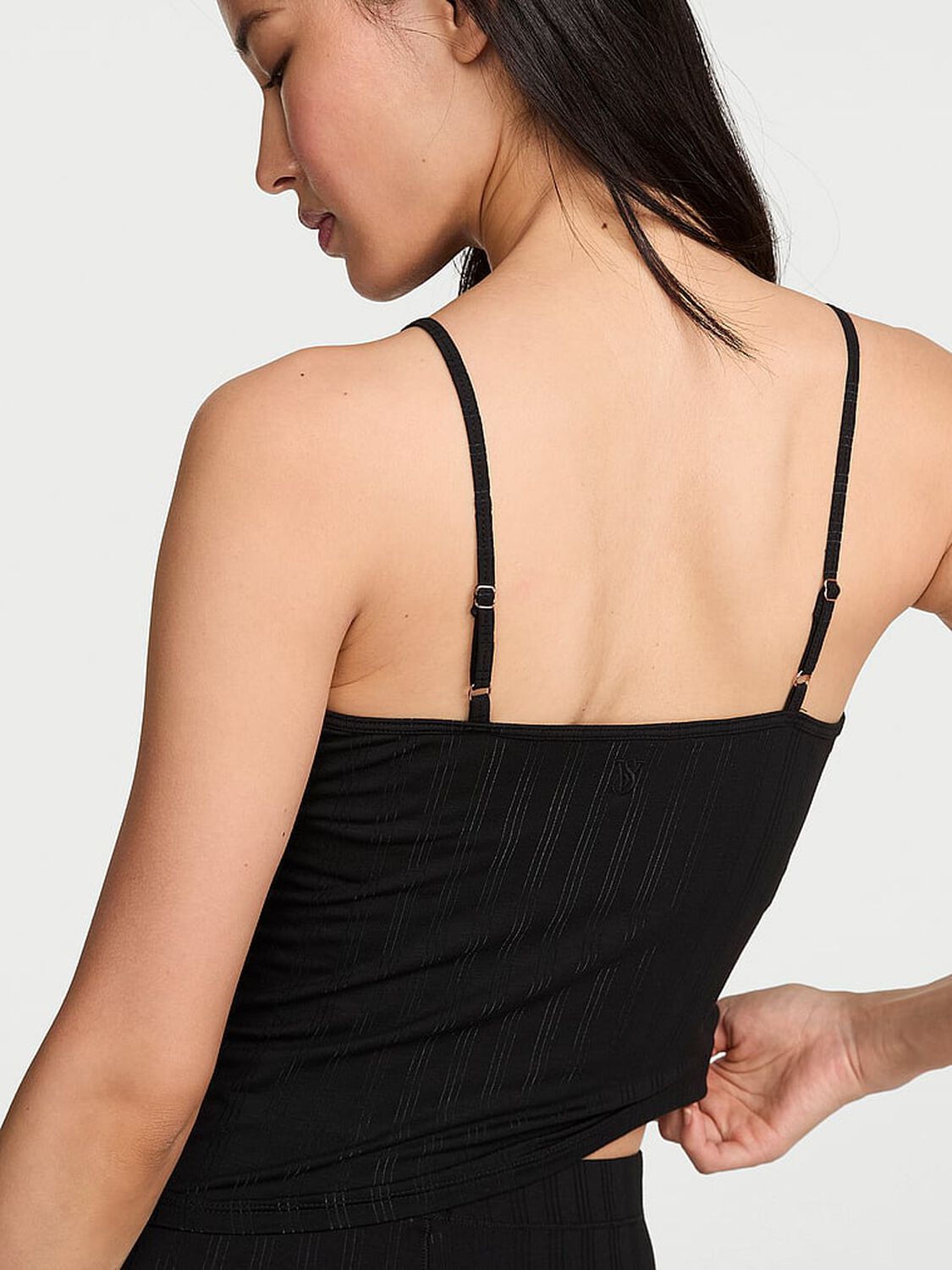 vs Victoria's Secret SoSoft&trade; Modal Ultra-Fine Cami Top Black 2 of 3 