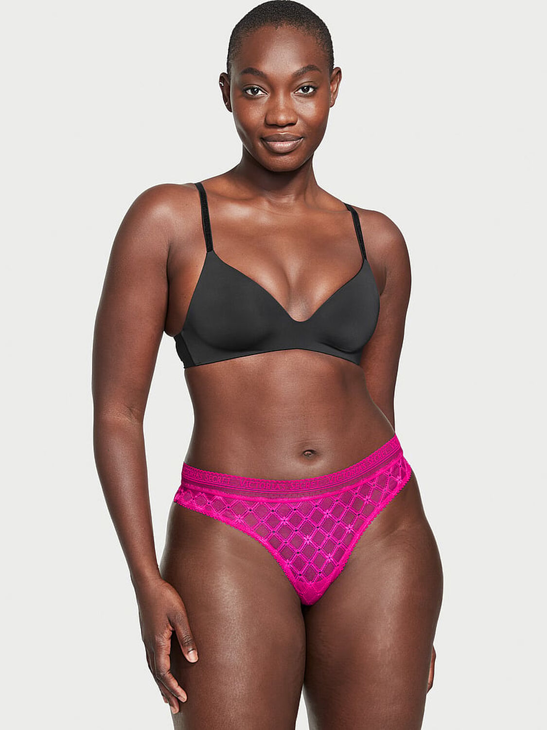 vs Victoria's Secret Logo Thong Panty 1 of 3 