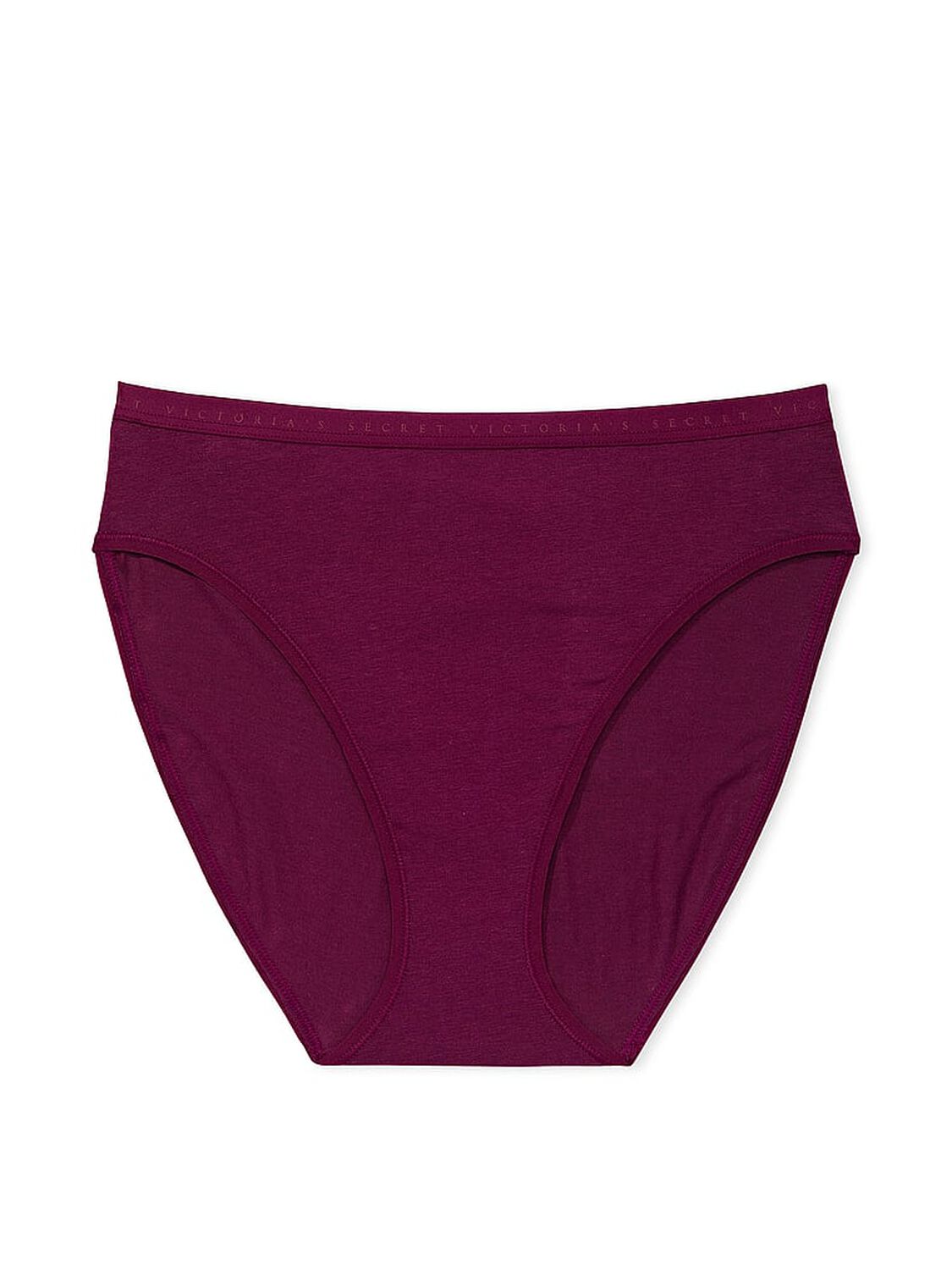 vs Victoria's Secret Stretch Cotton High-Leg Brief Panty Plum Rouge 3 of 3 