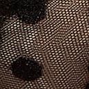 Sheer Heritage Dot Unlined Demi Bra, Black, swatch