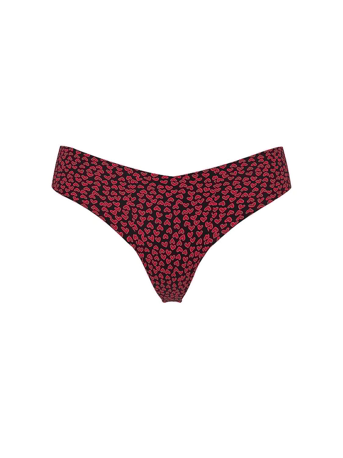 vs No-Show No-Show Thong Panty Black Ditsy Hearts 3 of 3 