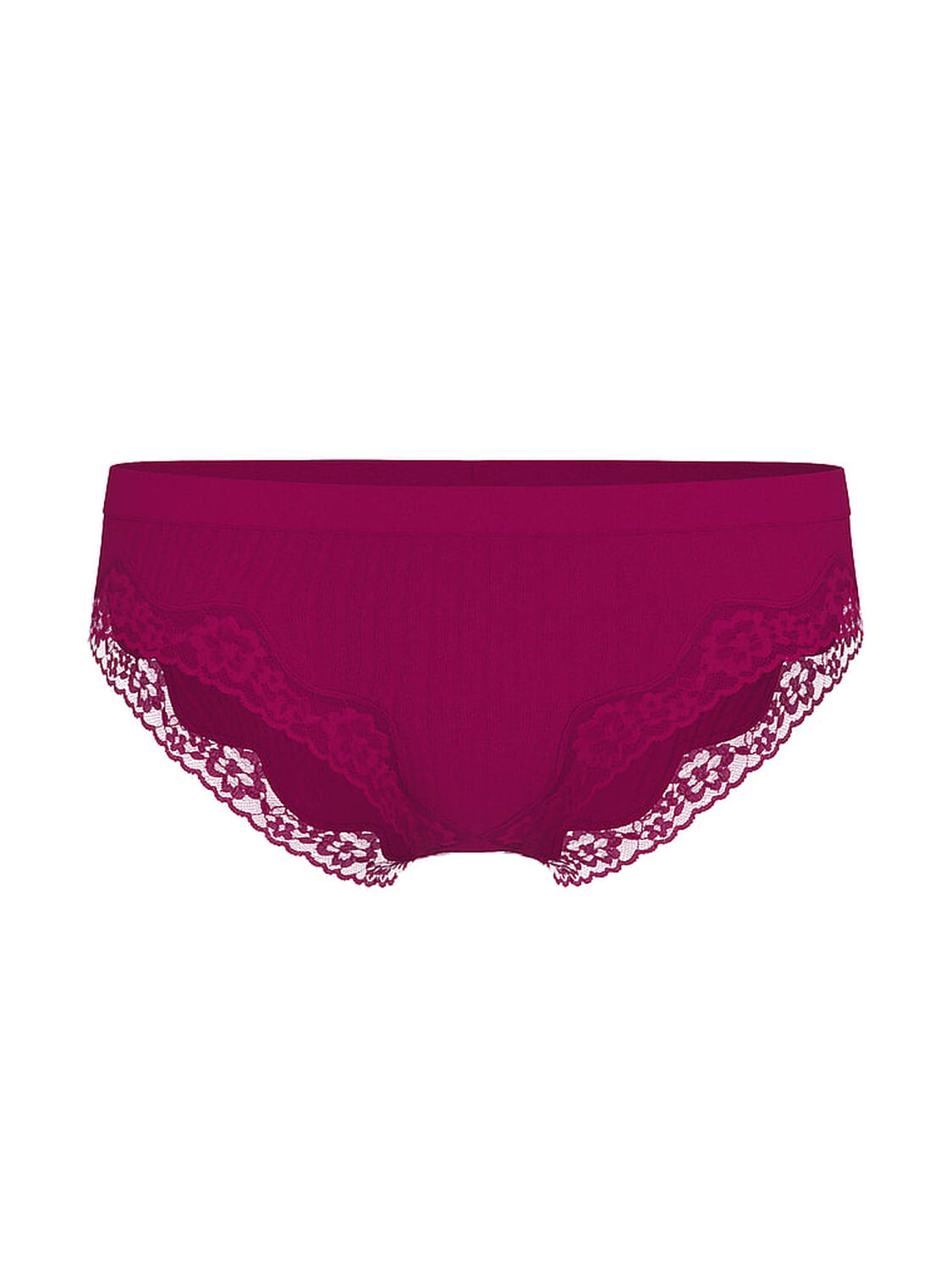 vs Seamless Seamless Rib Lace-Trim Bikini Panty Fresh Jam 2 of 2 