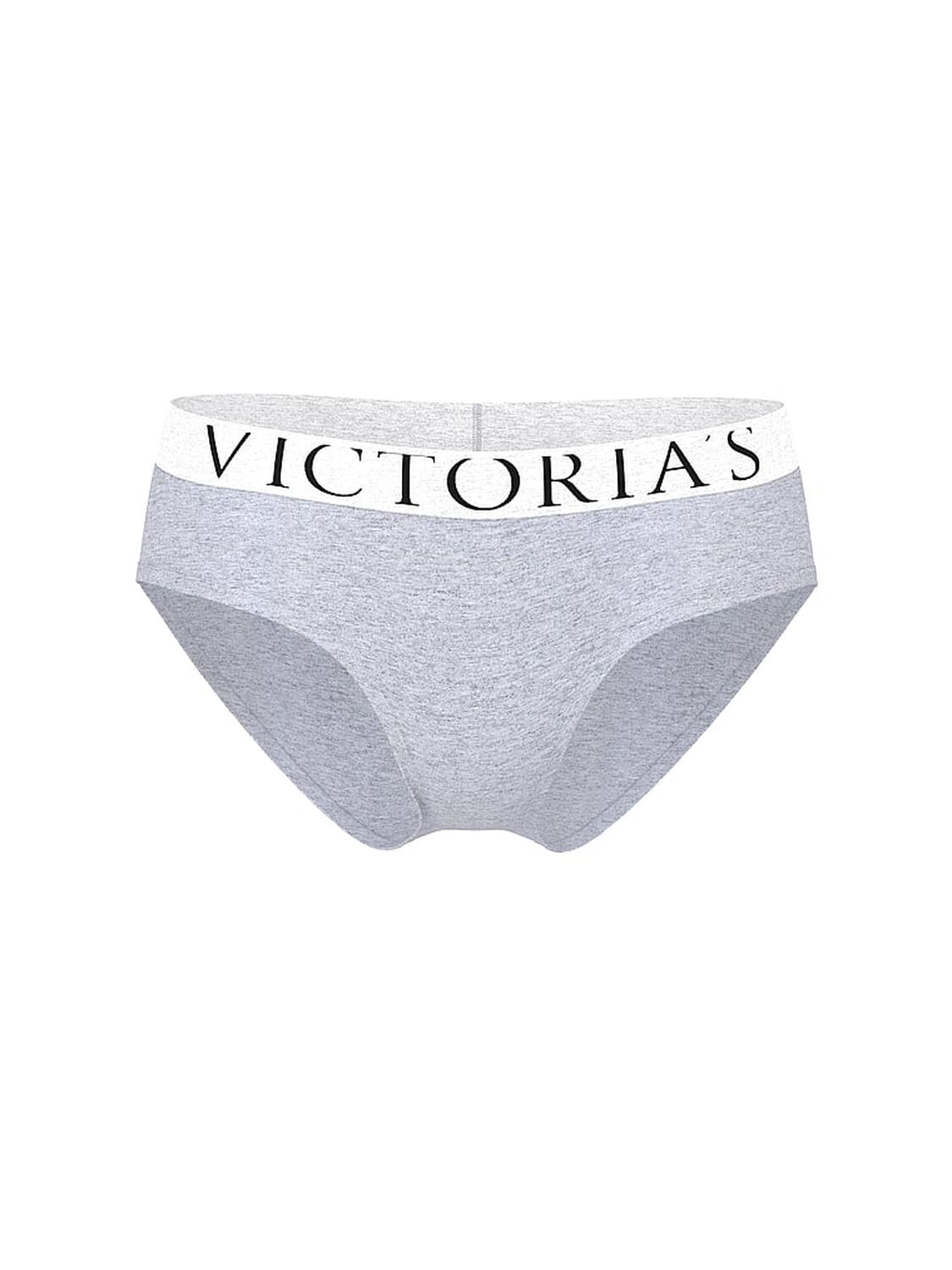 vs Cotton Exploded Logo Cotton Hiphugger Panty Medium Heather Grey 3 of 3 