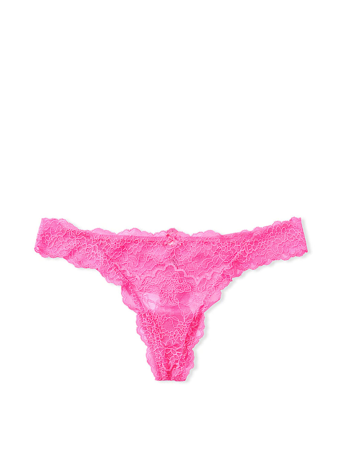 vs Dream Angels Corded Thong Panty Neon Peony 1 of 2 