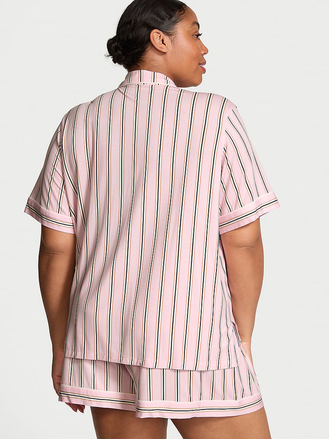 vs Victoria's Secret Modal Soft Short Pajama Set Pretty Blossom  Stripes 1 of 3 