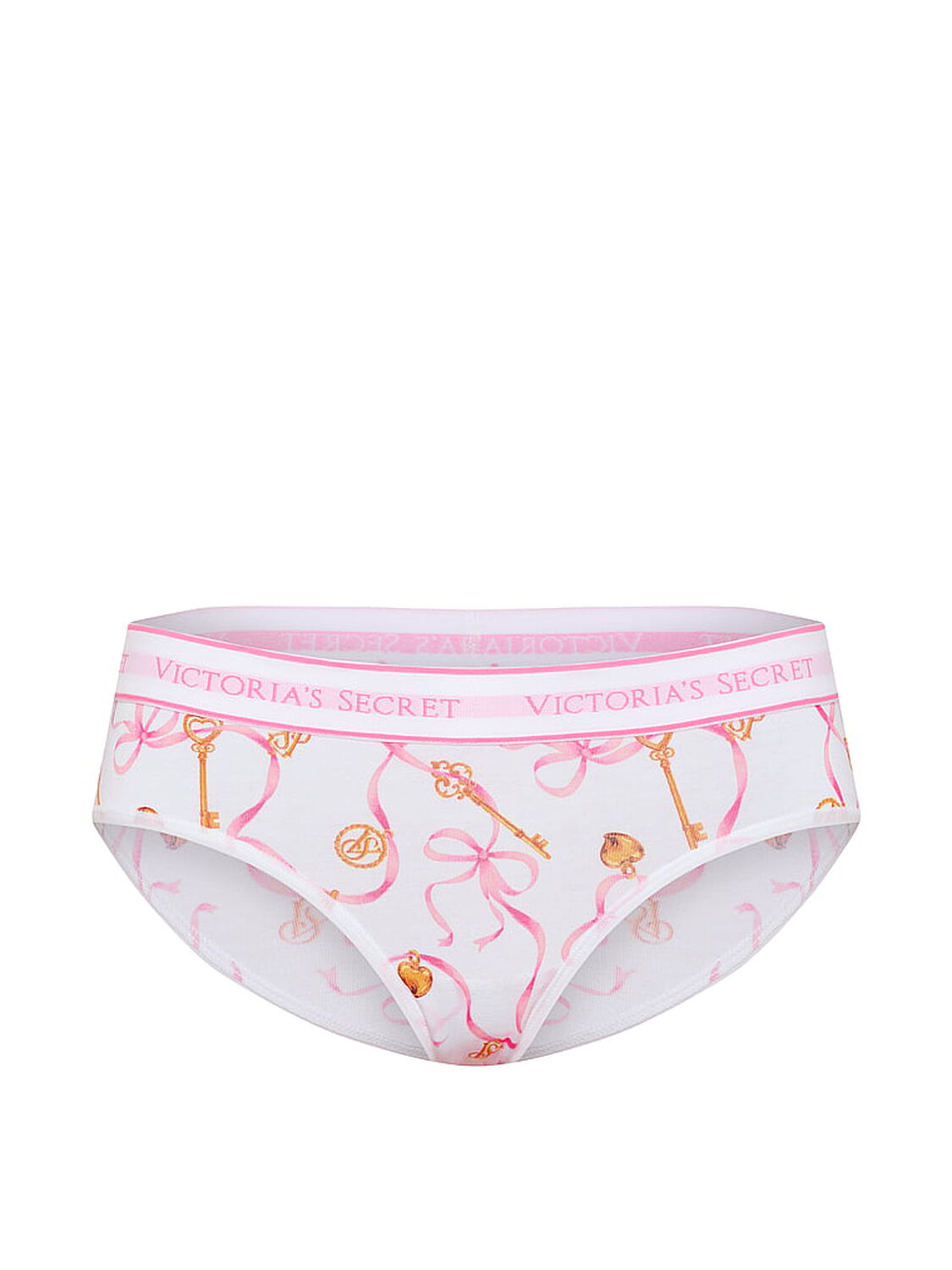 vs Cotton Logo Cotton Hiphugger Panty Pink Ribbons 3 of 3 