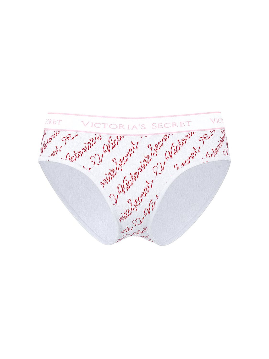 vs Cotton Logo Cotton Hiphugger Panty Vs White Script 3 of 3 