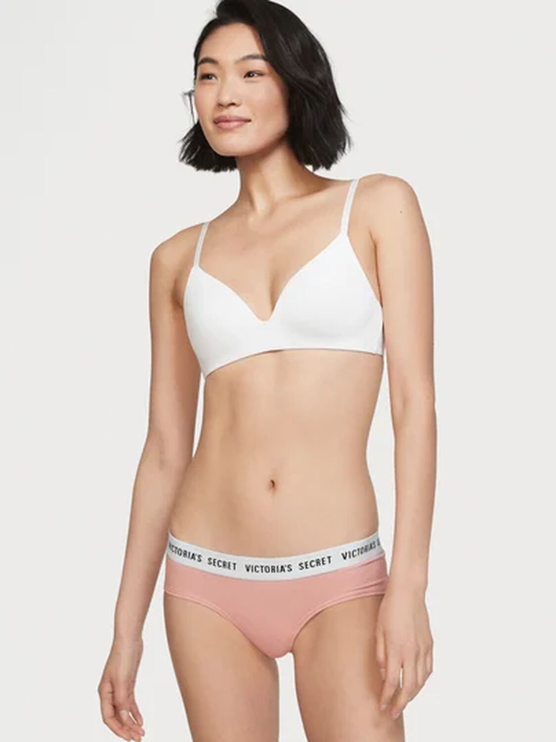 vs Victoria's Secret Logo Cheeky Panty Misty Rose 1 of 3 