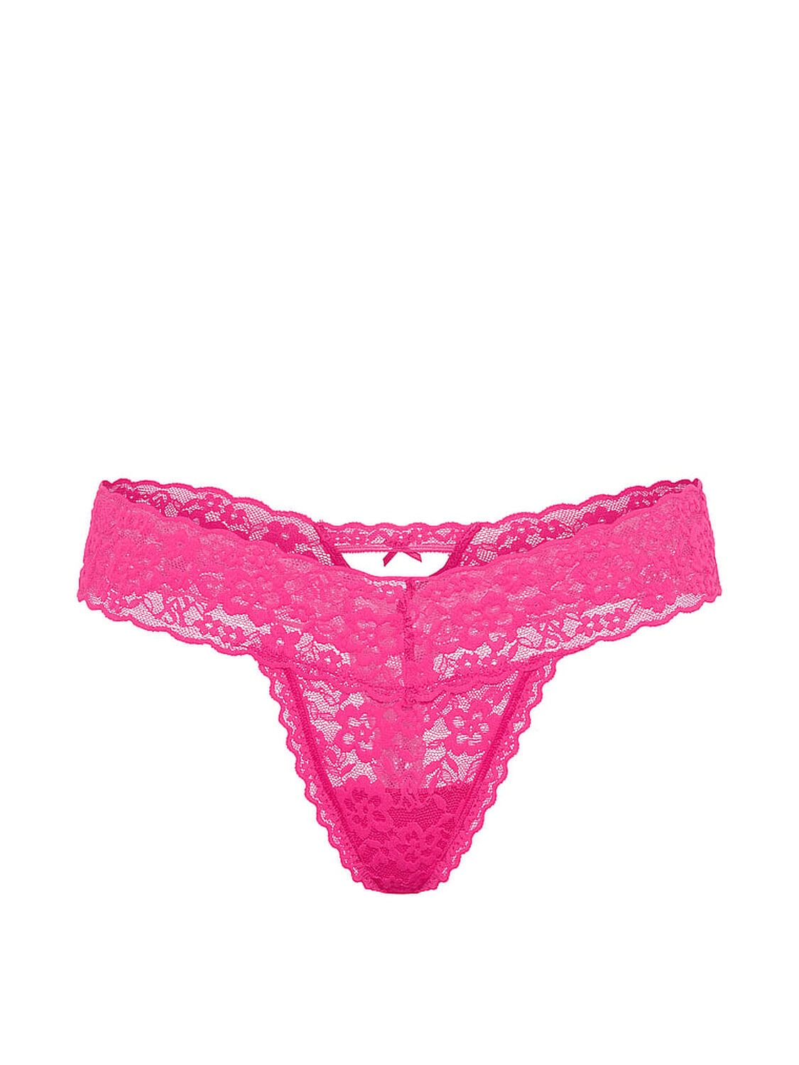 vs The Lacie Lace Keyhole Thong Panty Haute Pink 3 of 4 