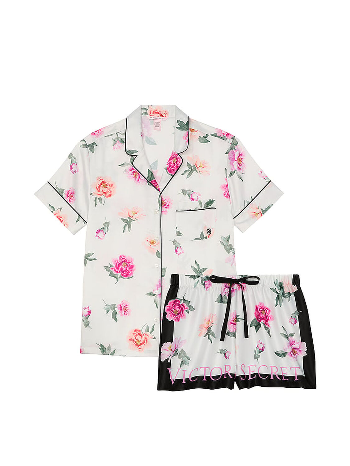 vs Victoria's Secret Glazed Satin Short Pajama Set 3 of 4 