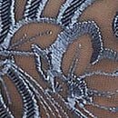 Denim Embroidery Garter Belt, Denim Blue, swatch
