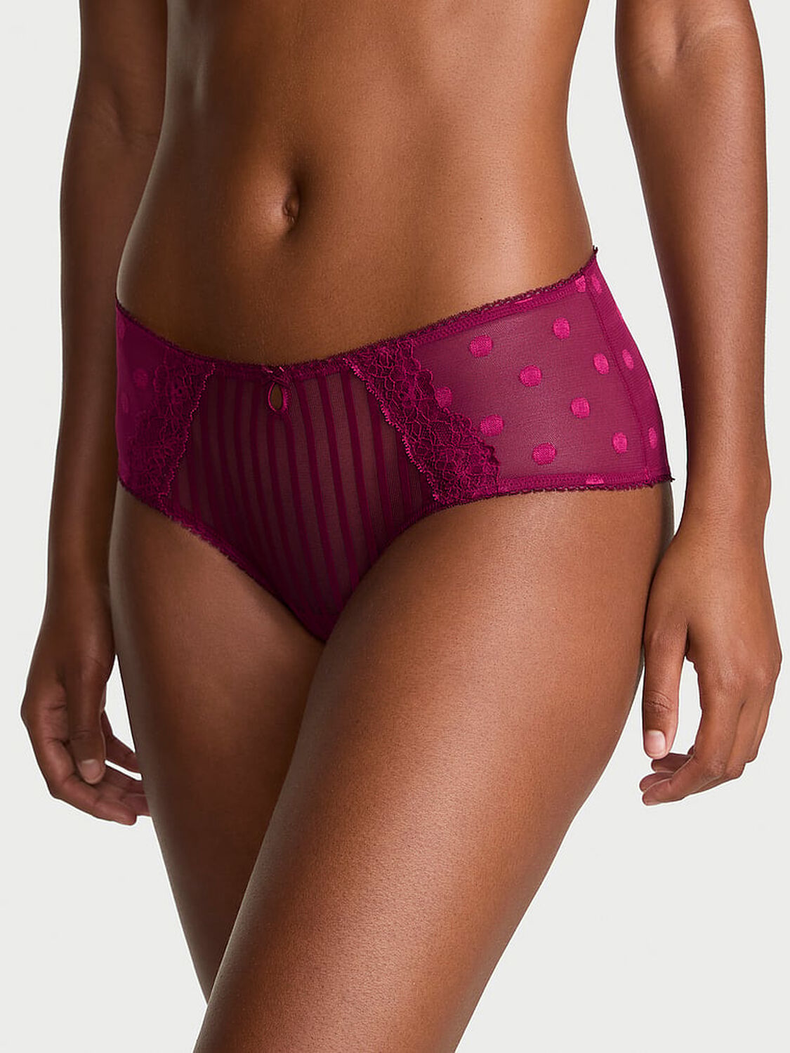 vs The Lacie Lacie Sheer Heritage Cheeky Panty Fresh Jam 1 of 5 