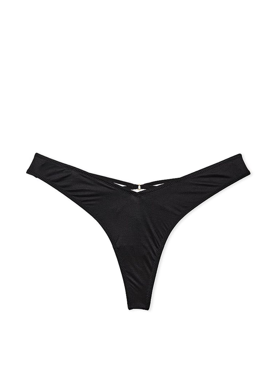 vs Very Sexy Strappy Back High-Leg Thong Panty Black 3 of 3 