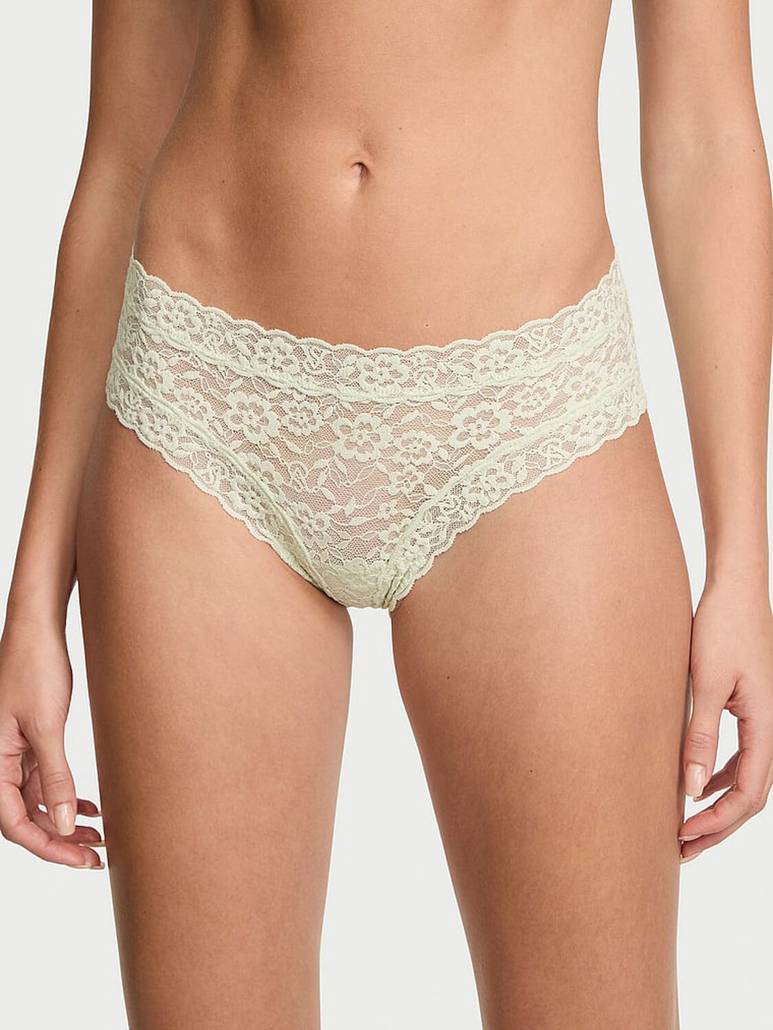 vs The Lacie Lace Strappy-Back Cheeky Panty Mint Crush 1 of 3 
