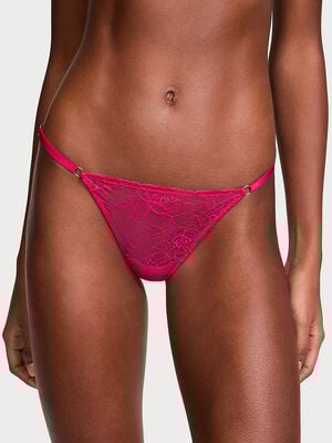 Rose Lace Adjustable V-String Panty
