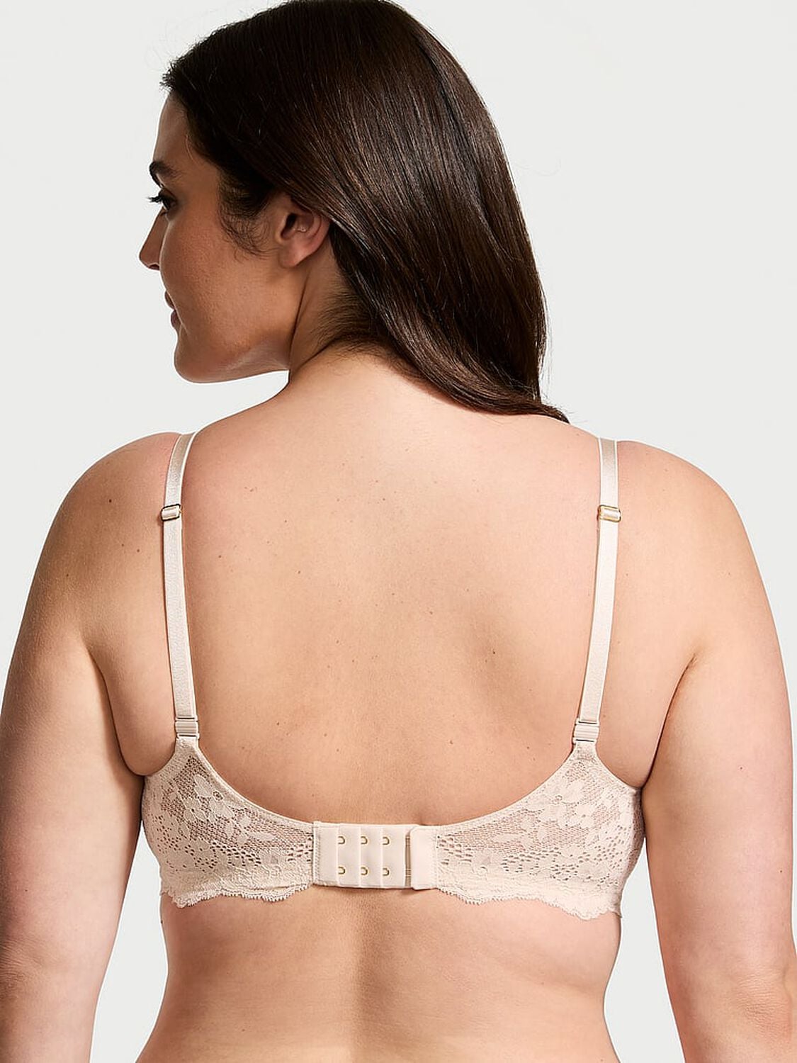 vs Dream Angels Wicked Unlined Lace Balconette Bra Marzipan 2 of 4 