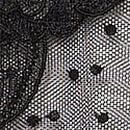 Sheer Rose Dot Babydoll Set, BLACK, swatch
