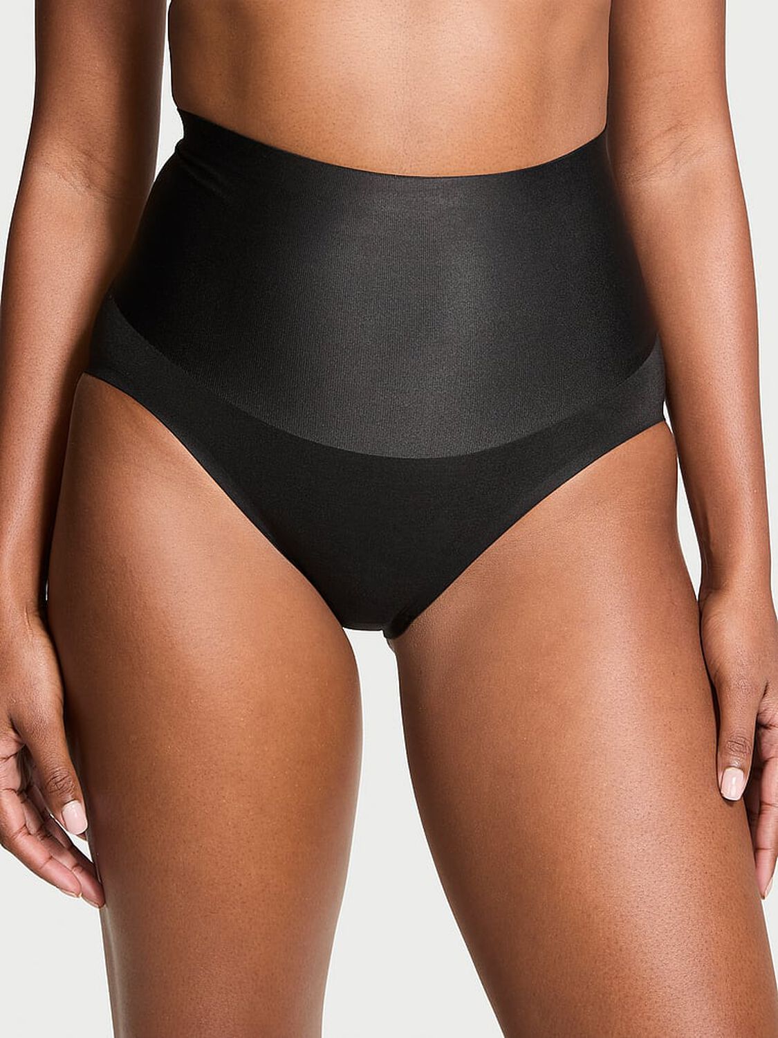 vs Body By Victoria Smoothing Shimmer Brief Panty Black 1 of 4 