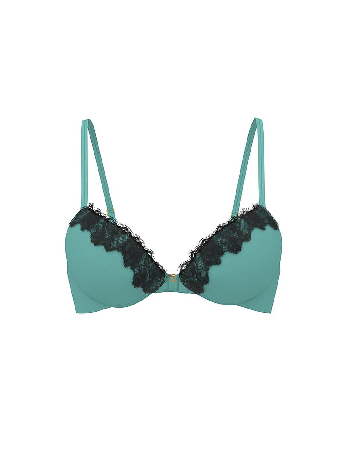 vs Very Sexy Smooth Lace-Trim Push-Up Bra Dutsy Turquoise 2 of 5 