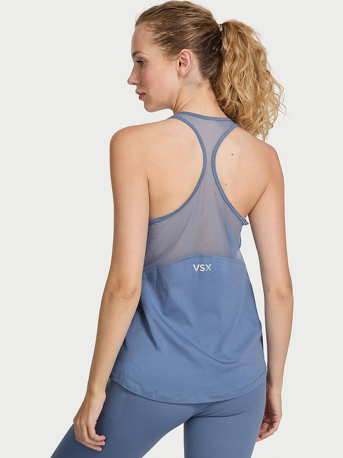 vs Vsx VSX Pima Cotton Jersey Racerback Tank Moonlight Blue 2 of 4 