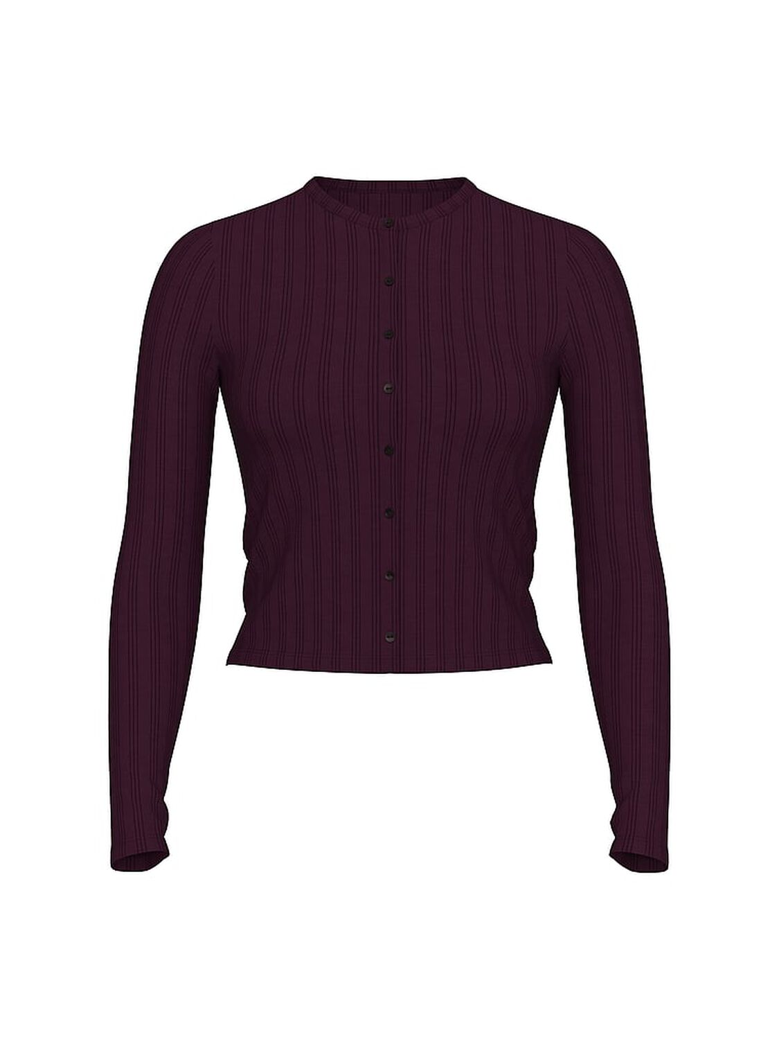vs Victoria's Secret Ultra-Fine Modal Cardigan Winter Wine 2 of 3 