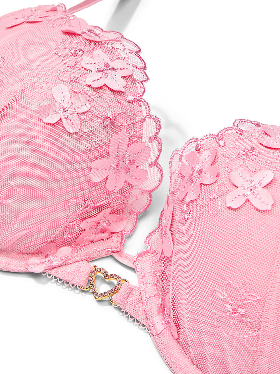 vs Dream Angels Pretty Petals Push-Up Bra Pink Hope 5 of 5 