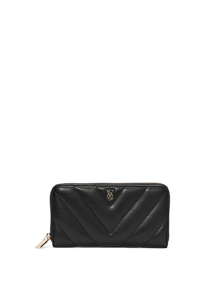 Large Wallet with Zip Black One Size | Victoria's Secret Australia