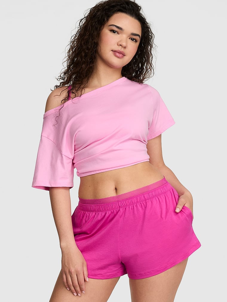 Light as Air Jersey Shorts Pink Fire | Victoria's Secret Australia