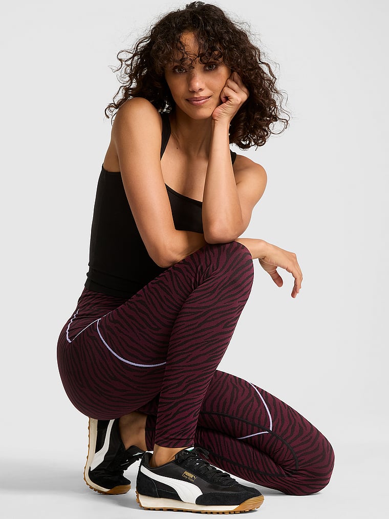 Seamless Contour Leggings Wild Rose Zebra L | Victoria's Secret