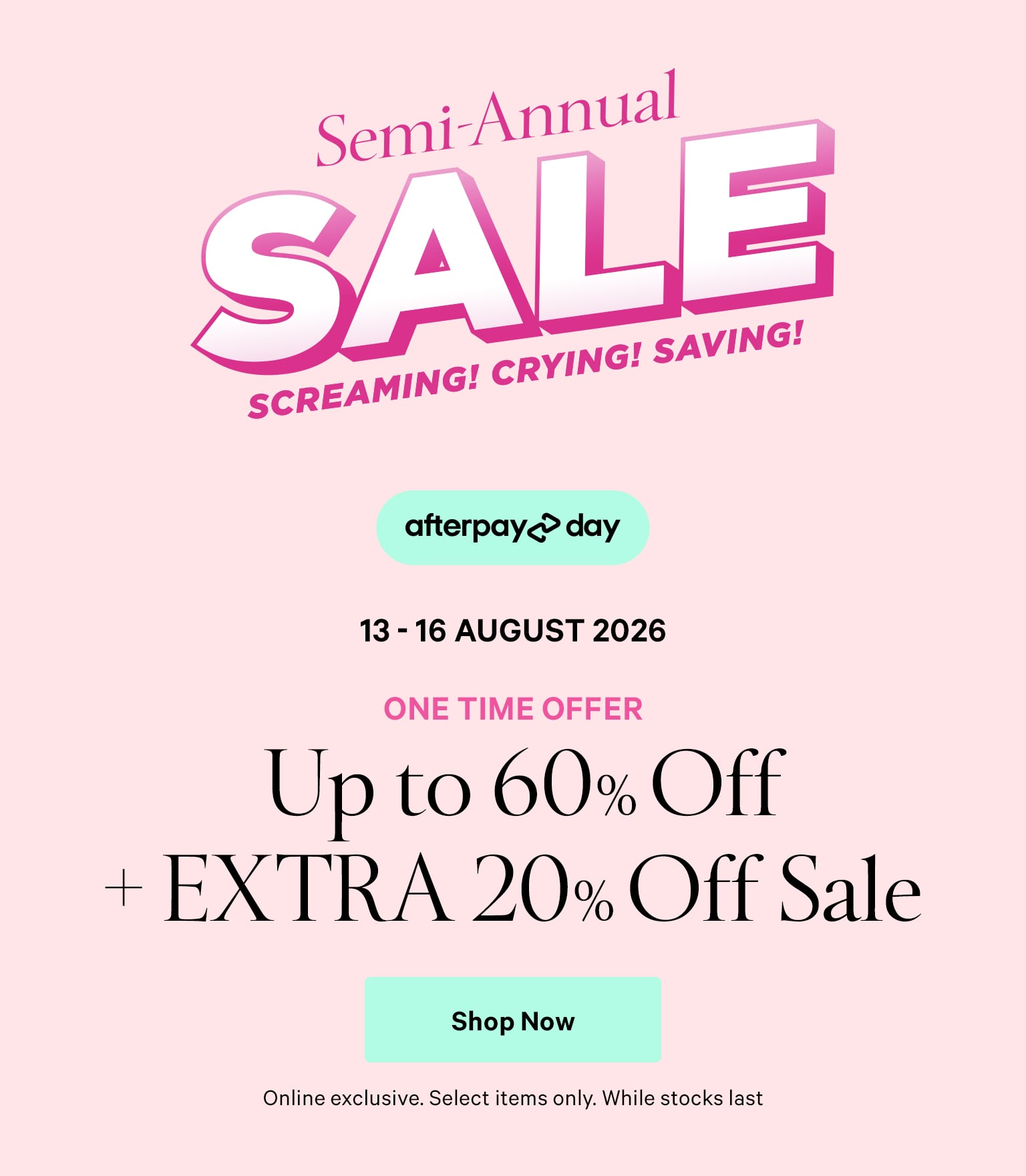After Pay Extra 20% off on SAS Products