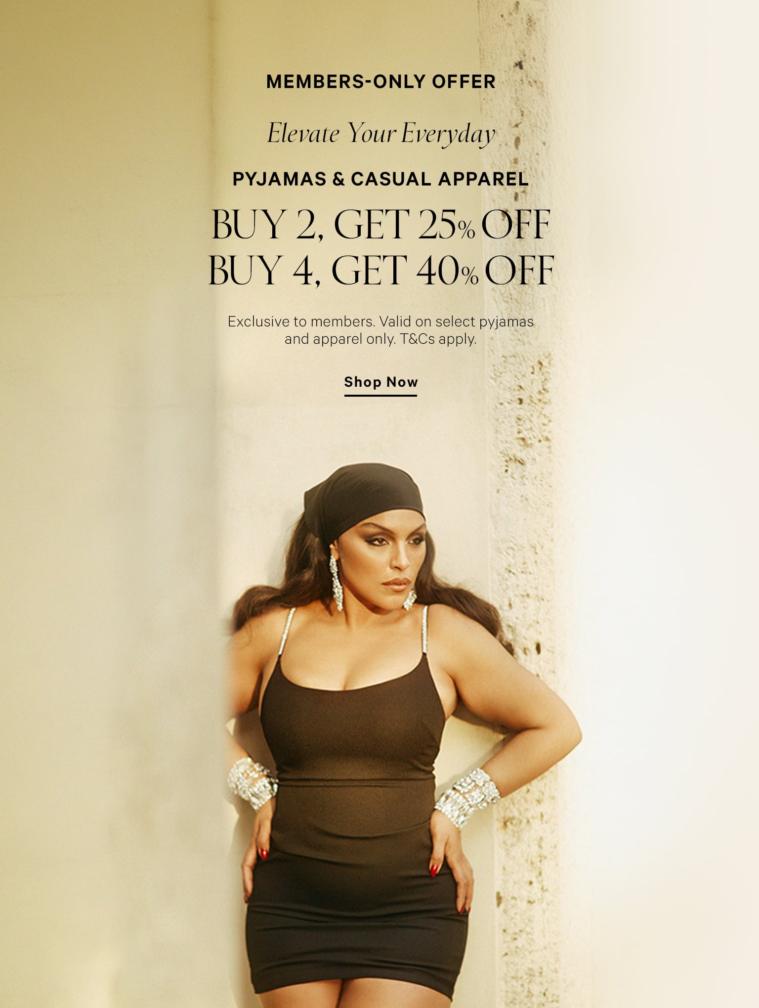 Apparel Buy 2 Get 25%, Buy 4 get 40%