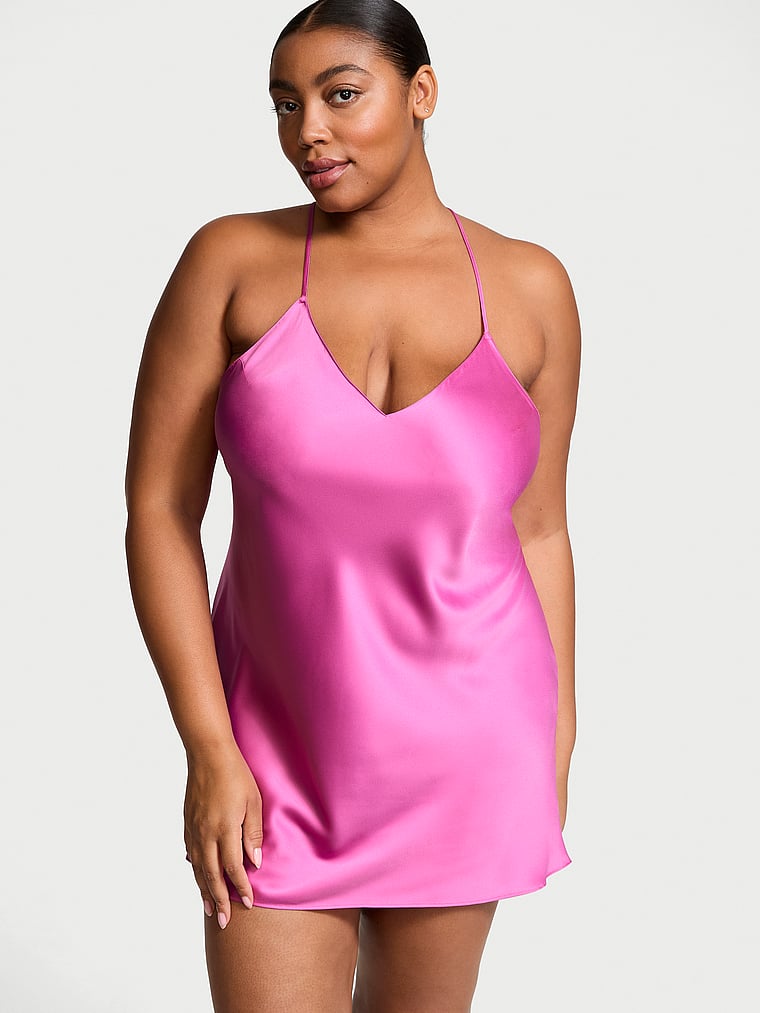 Satin Open-Back Slip New Peony | Victoria's Secret Australia