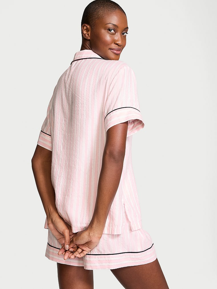 Flannel Short Pajama Set Pretty Blossom Shimmer | Victoria's