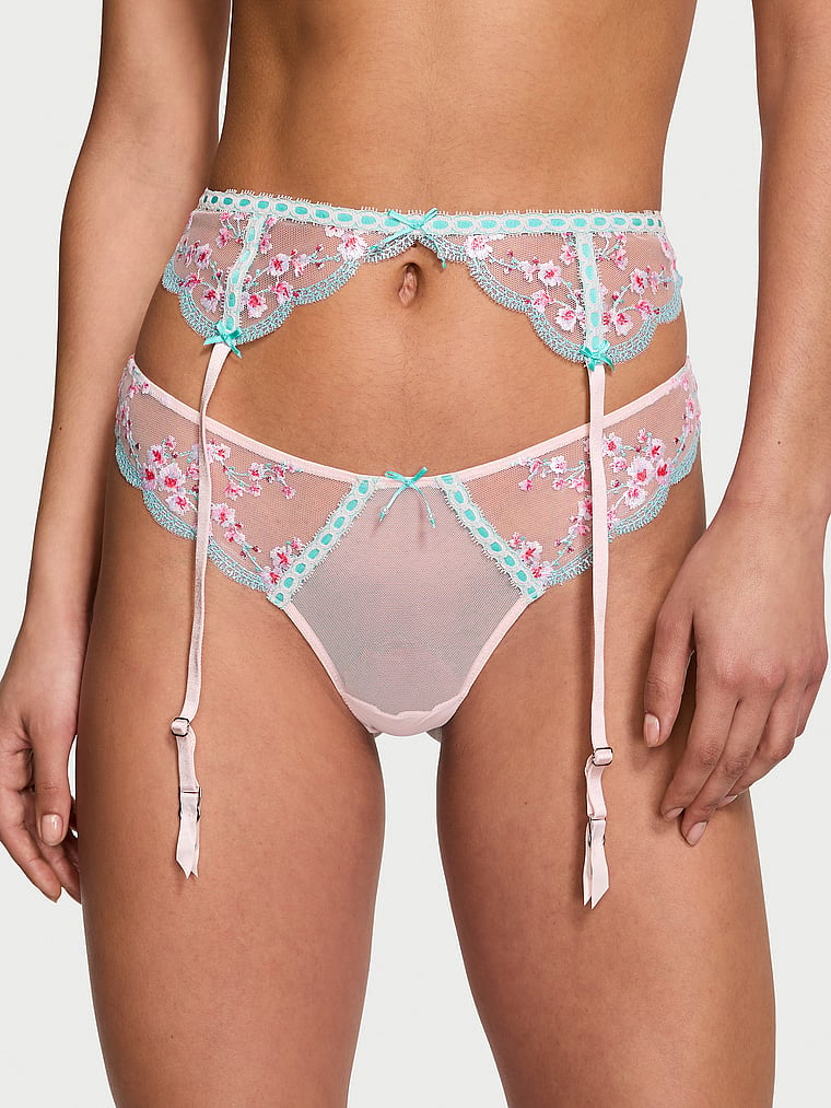 Victoria’s secret’s Dream angels cherry blossom Floral lace Garter Belt Victoria main image 2