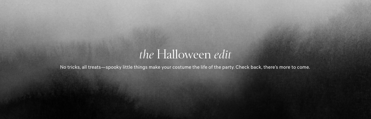 The Halloween Edit PLP banner